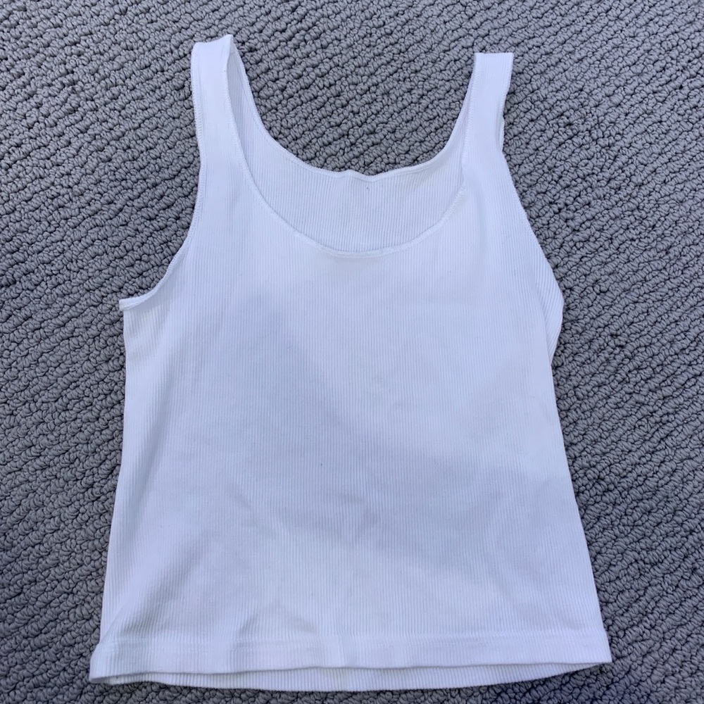 Brandy Melville Plain White Tank Top